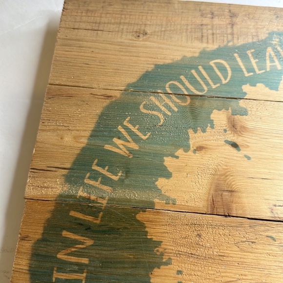 wooden sign In life there are 2 things we should leave our children. - Picture 3 of 7